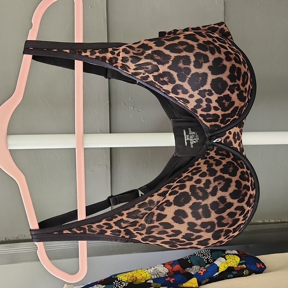 Leopard print bra